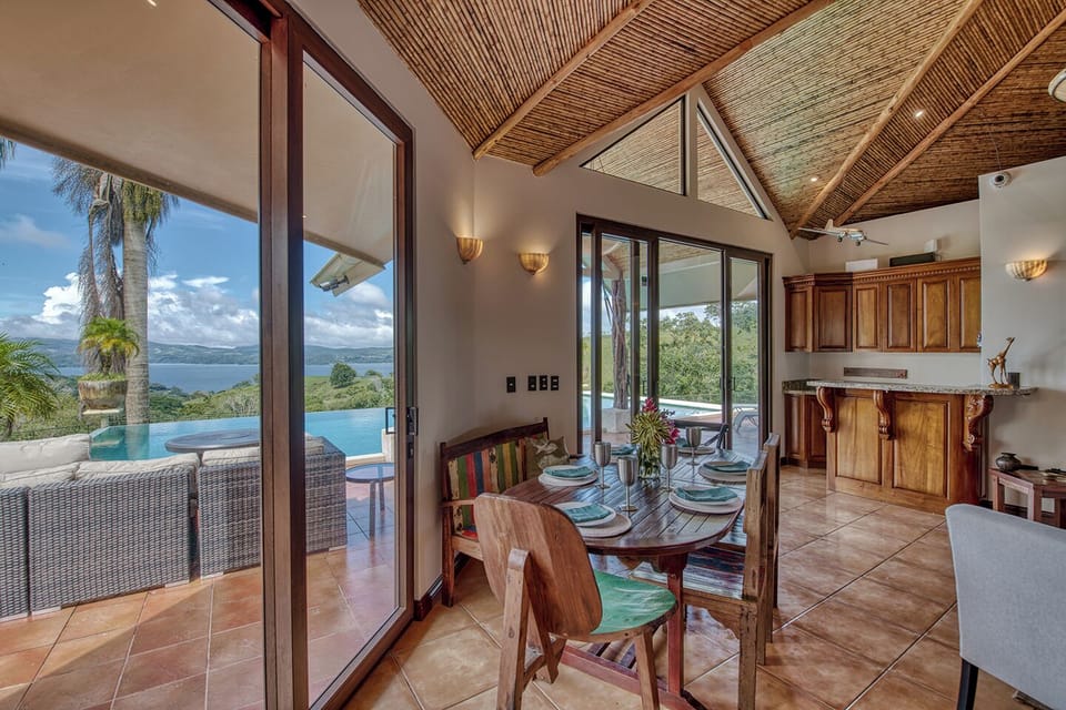 The view next to the dining table.