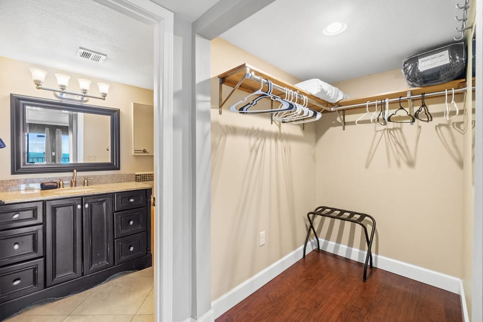 Master Closet - Attached Master Bathroom - Hangers Provided