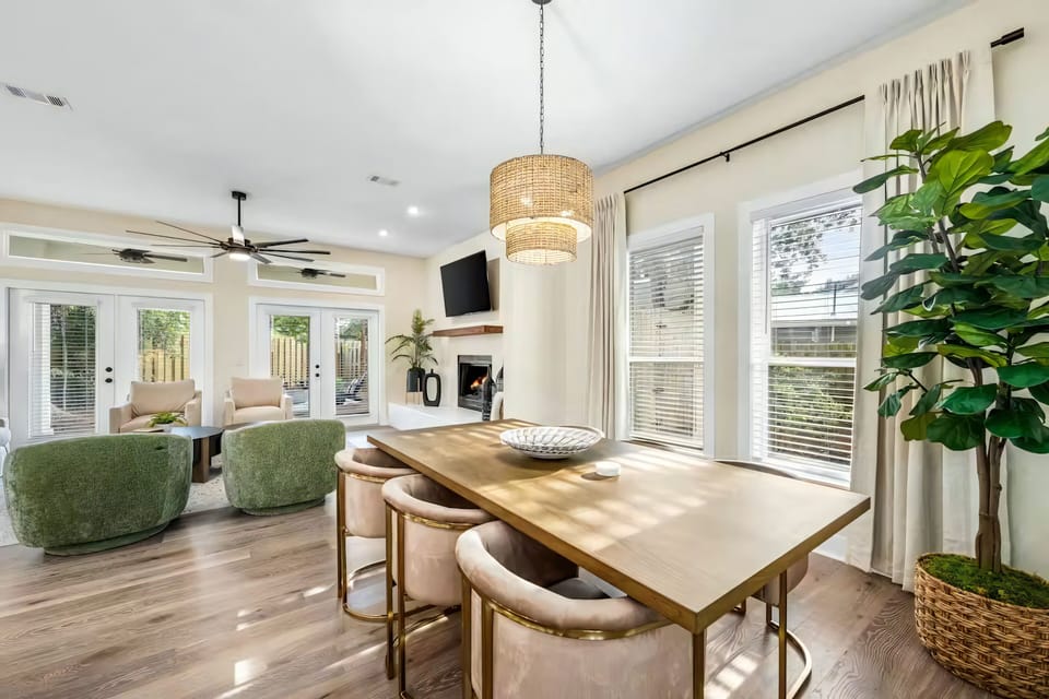From dining to lounging, this open-concept layout keeps everyone connected.