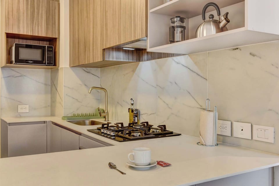 Modern kitchen details.