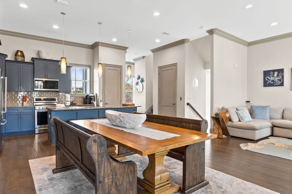 Open-concept design keeps everyone connected — enjoy movie nights or casual chats while dinner is being prepared nearby.