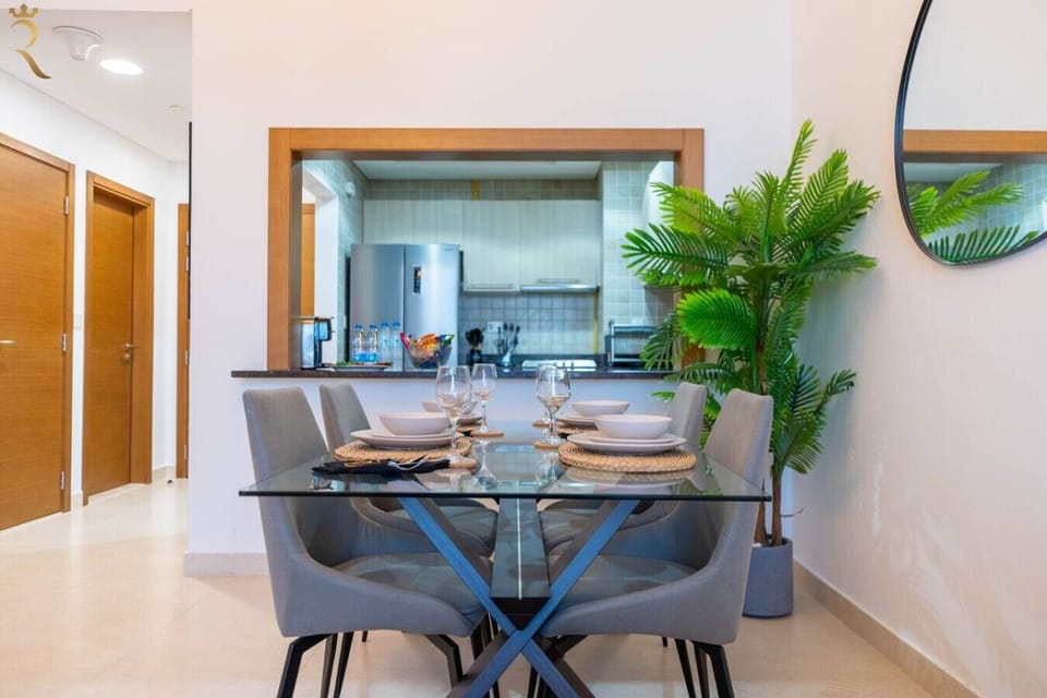 Cozy dining area featuring a 4-seater dining table.