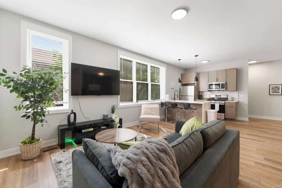 Open living area w/ plush seating for relaxing or gathering.