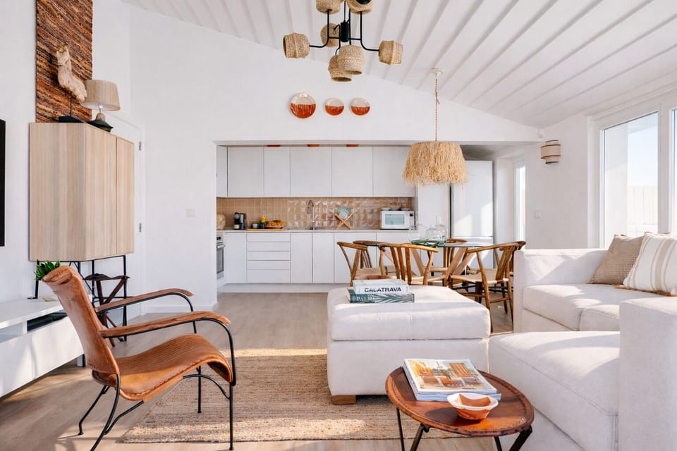 Bright open-plan living and kitchen space designed for relaxed luxury 