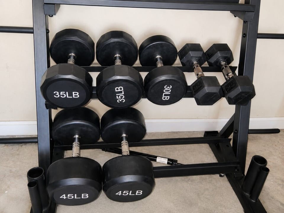 Stay active during your stay with a convenient selection of dumbbells—perfect for keeping up with your workout routine while away from home.