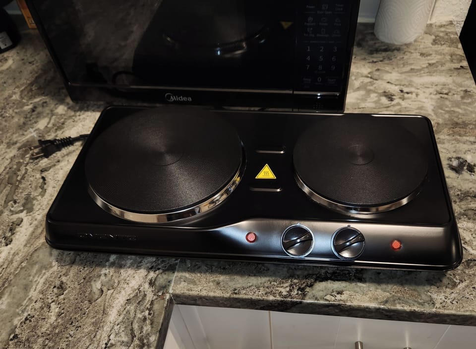 Two burner cooktop for your convenience 