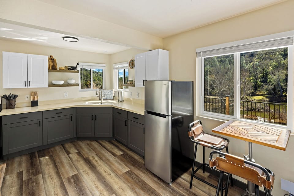 The kitchen and breakfast nook