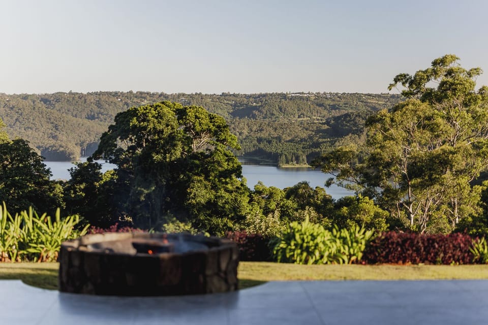 Panoramic views of Lake Baroon, Montville QLD.