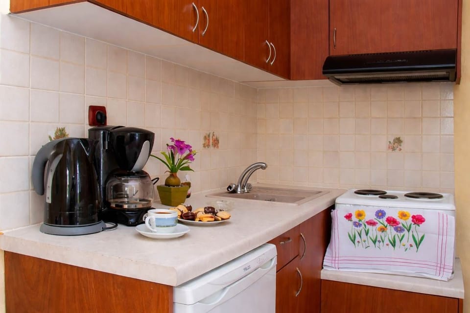 Another view of the kitchenette with everything you need.