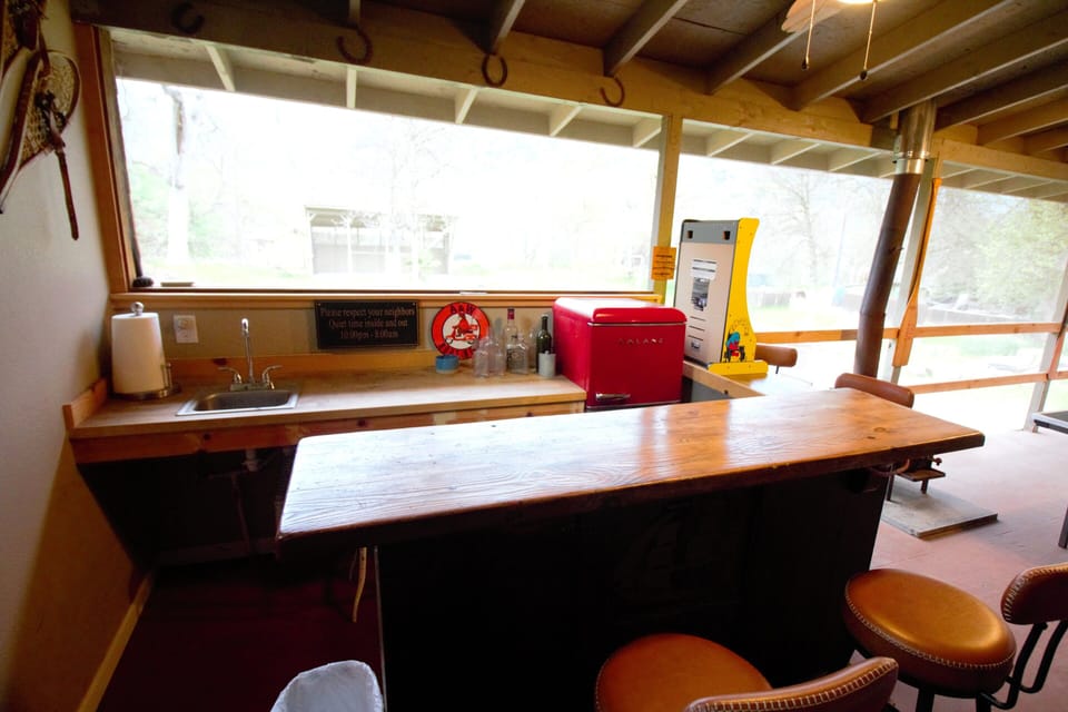 Back deck bar area
