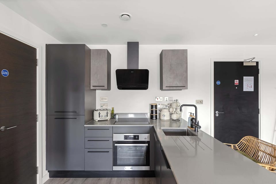 A bright, functional kitchen ready for home-cooked meals and shared moments.