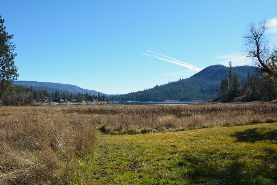 winter view of low lake