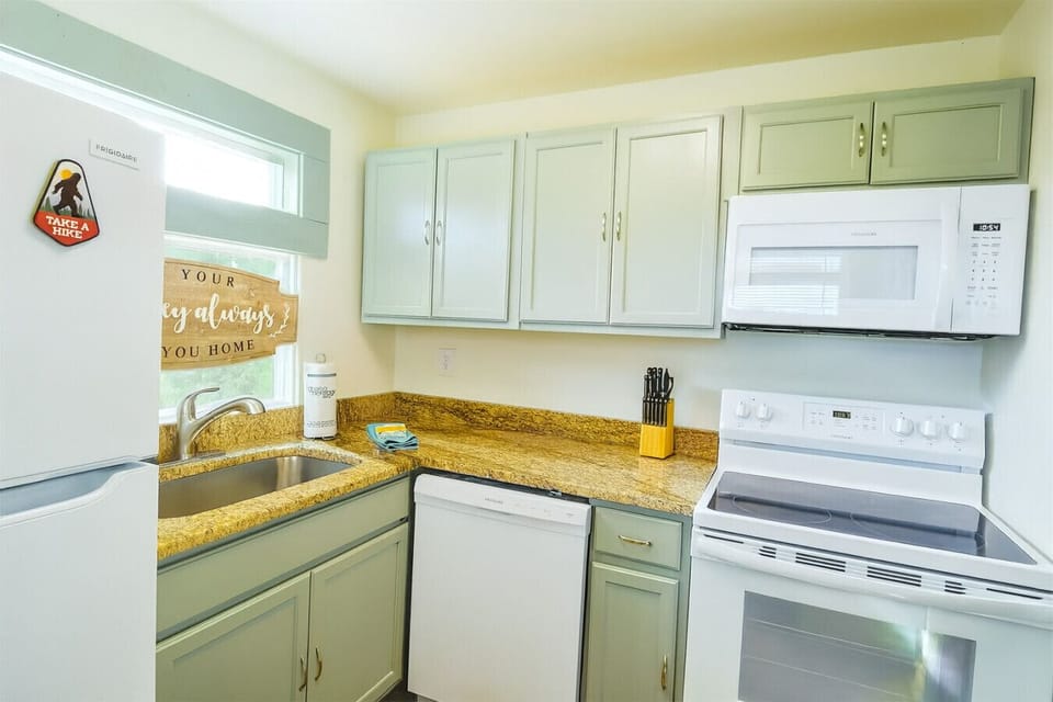 Fully stocked kitchen