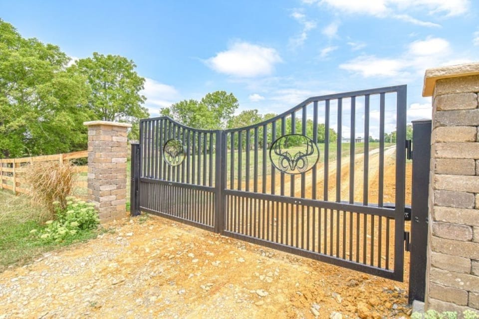 Front gate with security code