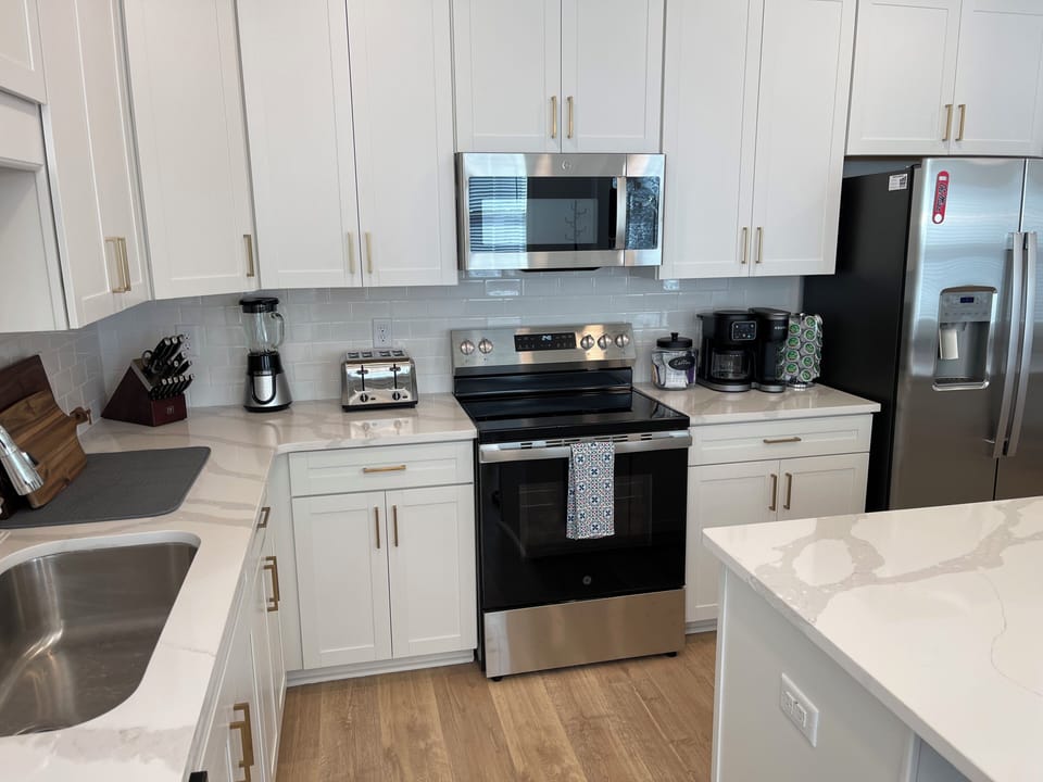 Kitchen from dining area