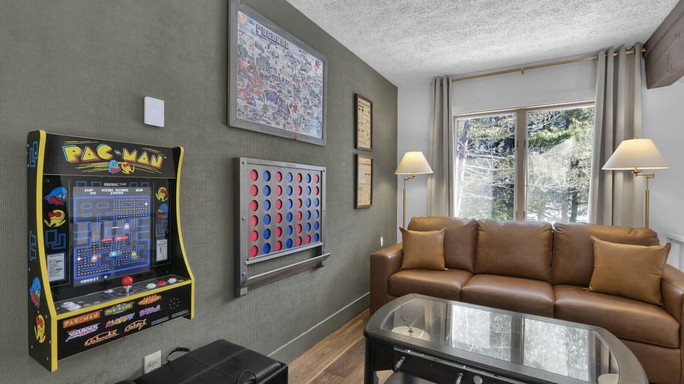 Step into the loft for endless fun with games like Pac-Man, Connect Four, foosball, and a variety of board games—perfect for making memories with family and friends!