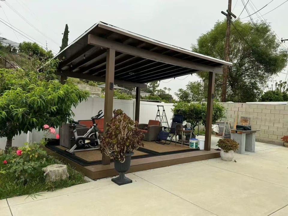 Backyard patio