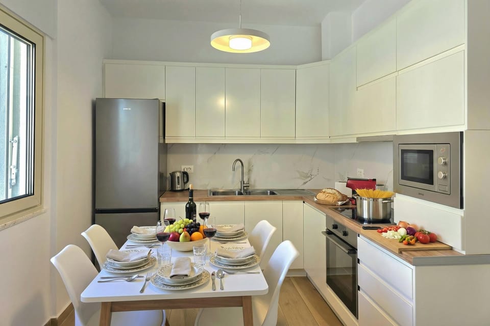 Kitchen and dining area