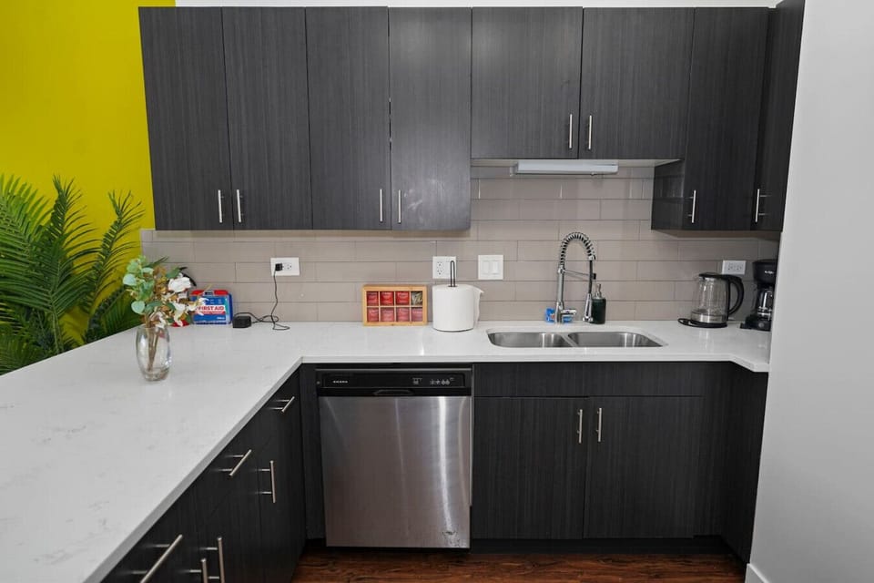 Bright and fully equipped kitchen perfect for cooking and gathering