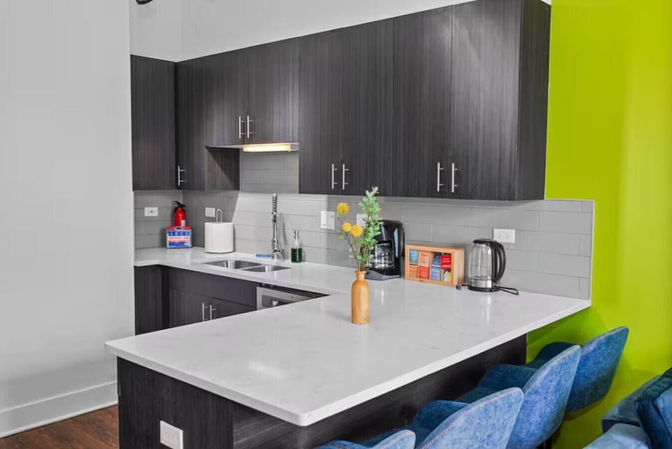 Breakfast bar + coffee station = easy mornings