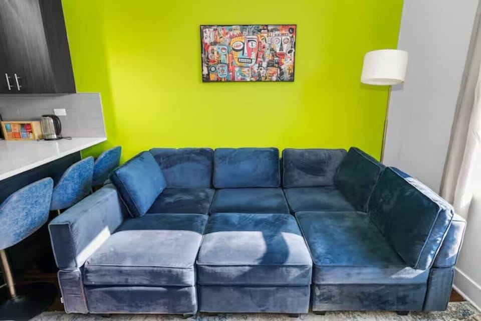 Spacious sectional—perfect for lounging or group hangs