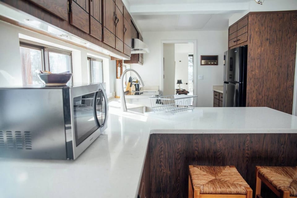 Spacious kitchen with plenty of natural sunlight