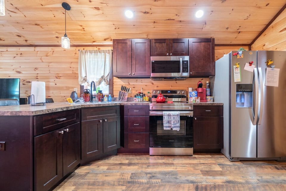 Kitchen | Stainless Appliances | Double Door Fridge| Coffee Station