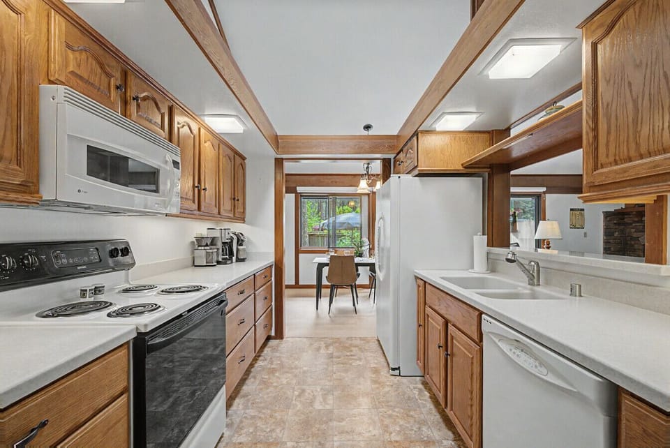 Enjoy the convenience of a fully stocked kitchen during your stay.