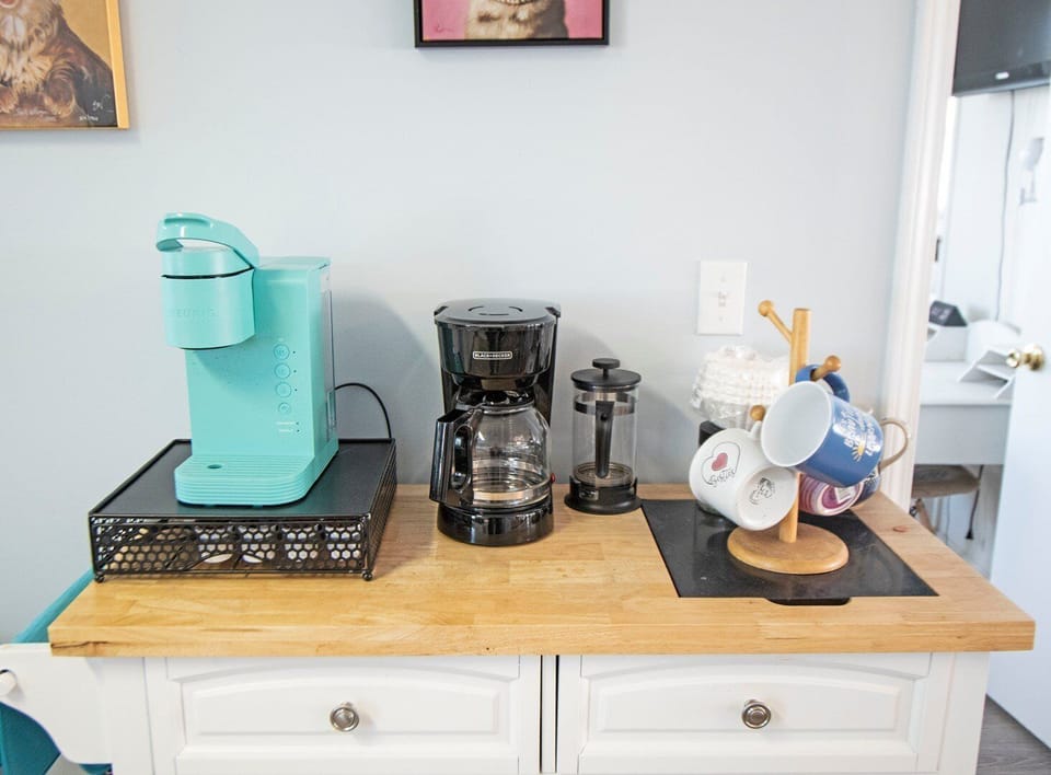 Coffee station in kitchen