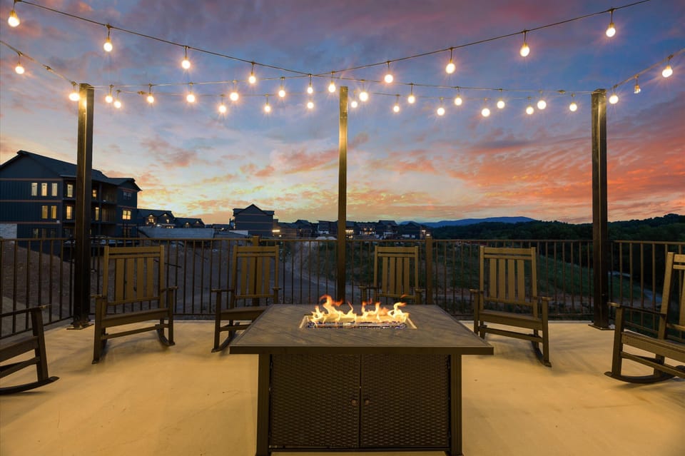 Patio/Fire Pit at Sunset