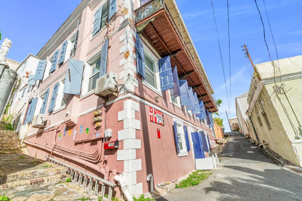The street view - All of Charlotte Amalie`s bars, restaurants, and shopping, all within a couple minutes` walk!