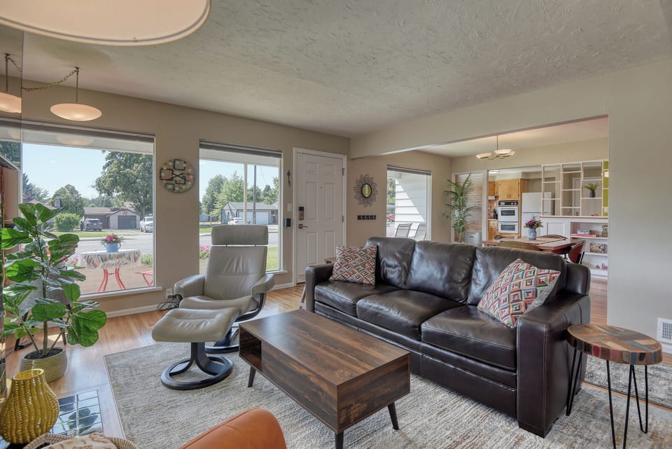 Comfortable seating for watching, gaming or just hanging out.