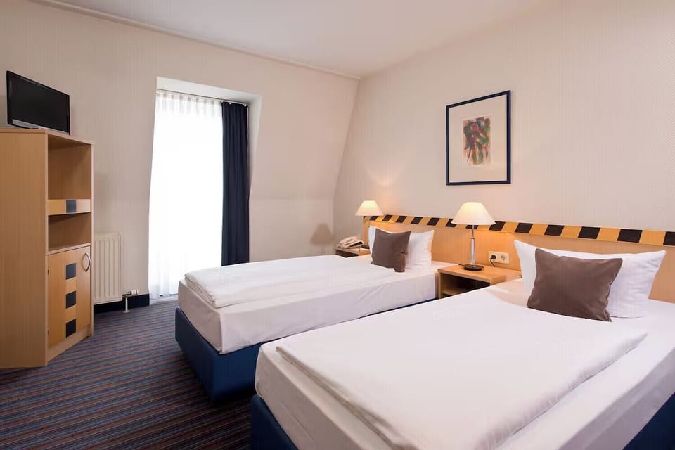 Stretch out in a clean, airy twin room with space.