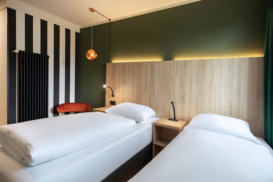 Settle into spotless twin beds for deep, quiet sleep.