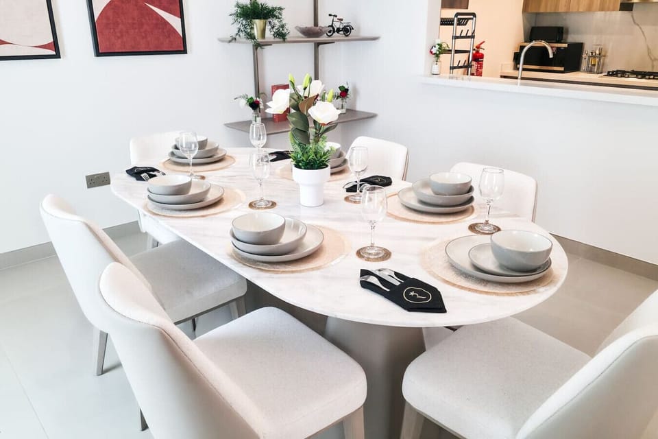 Gather around our beautifully designed dining area, where comfortable seating, elegant décor, and a welcoming atmosphere create the perfect setting for sharing meals, meaningful conversations, and unforgettable moments with family and friends.