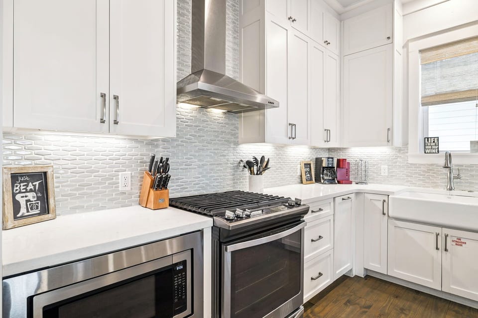 Chef's Kitchen Offering Stainless Steel Appliances