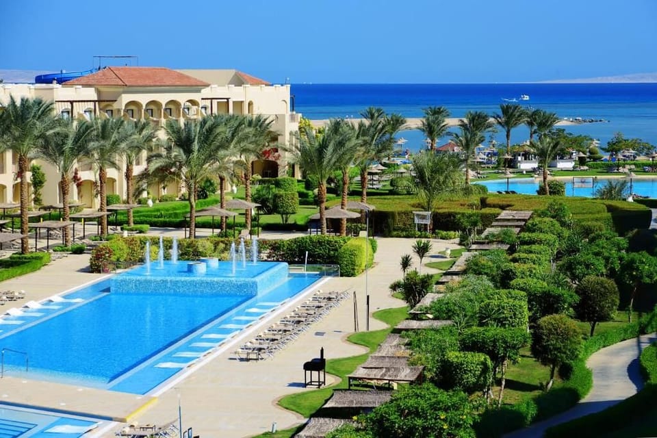Soak up sunshine beside sparkling pools and sea breezes.