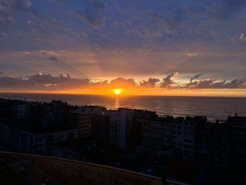 view on the sunset