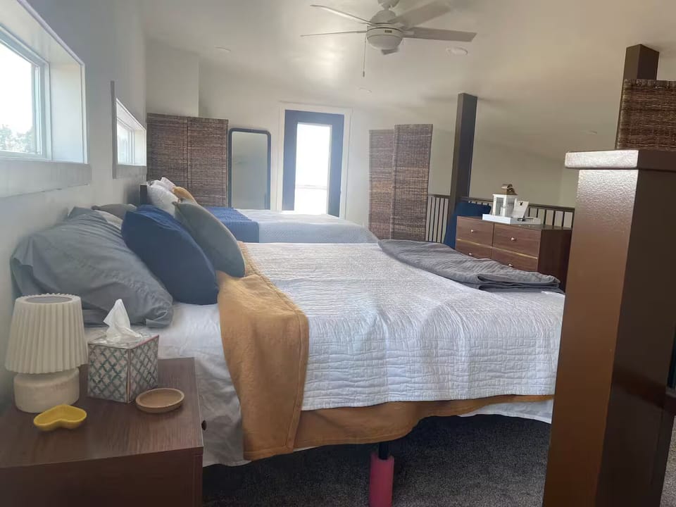 Loft with access to private balcony