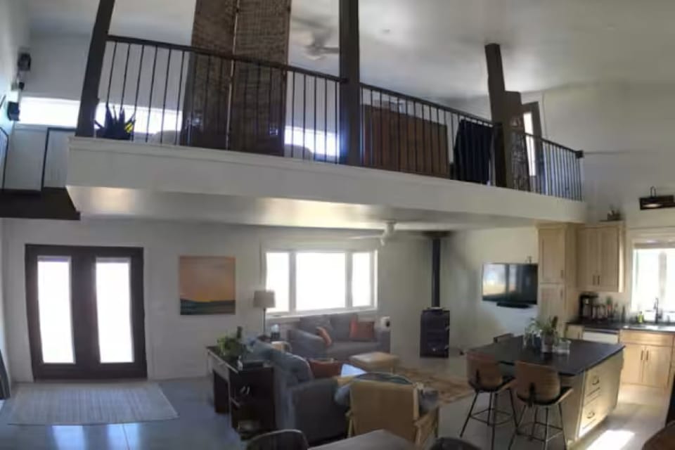 Interior loft and living areas