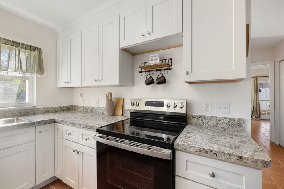 A standard electric stove/oven!