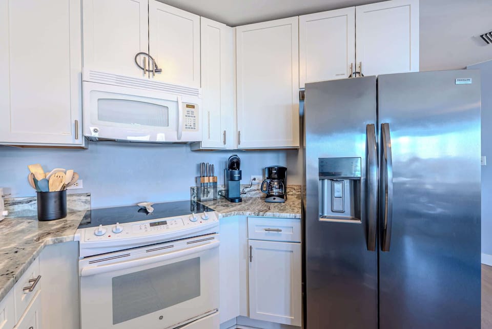 Cook and gather in the spacious kitchen!