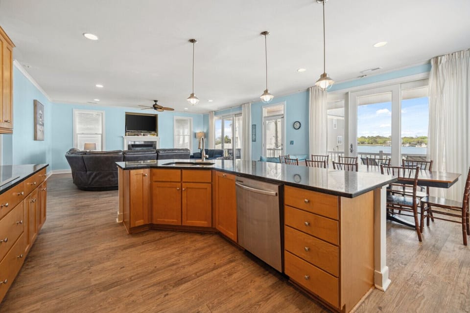 kitchen with island
