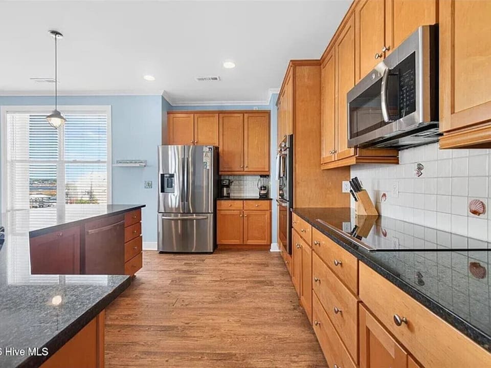 spacious kitchen with ample seating