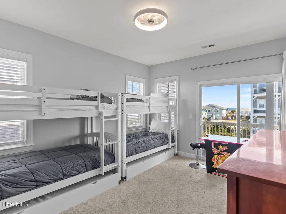 bedroom with ocean view