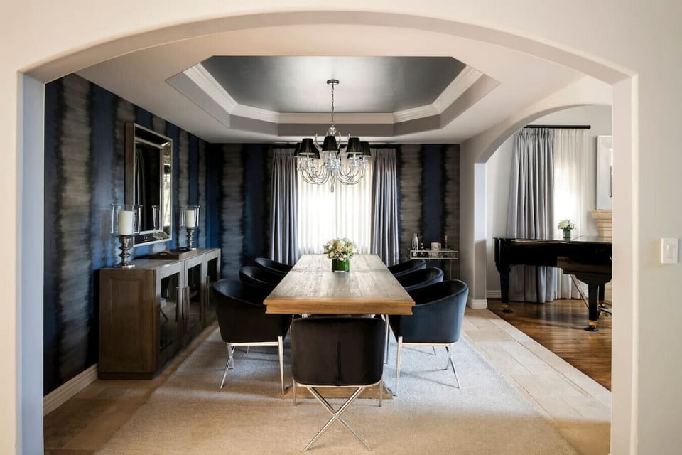 A stylish dining space perfect for family meals or entertaining guests