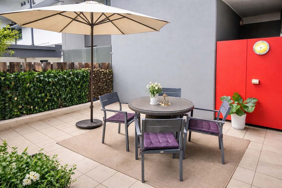 Step outside to your private patio, the perfect spot to savour a morning coffee or unwind with a drink as the sun sets