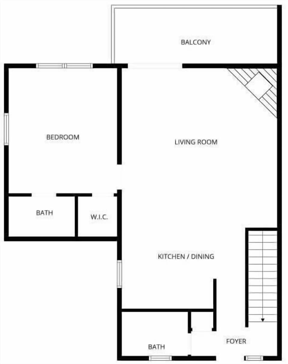 2nd Floor unit 1 floor plan
