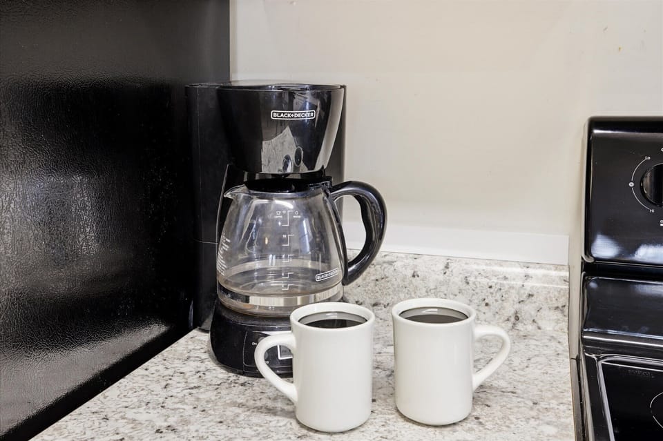 Start your mornings right with a fresh cup from the coffee maker