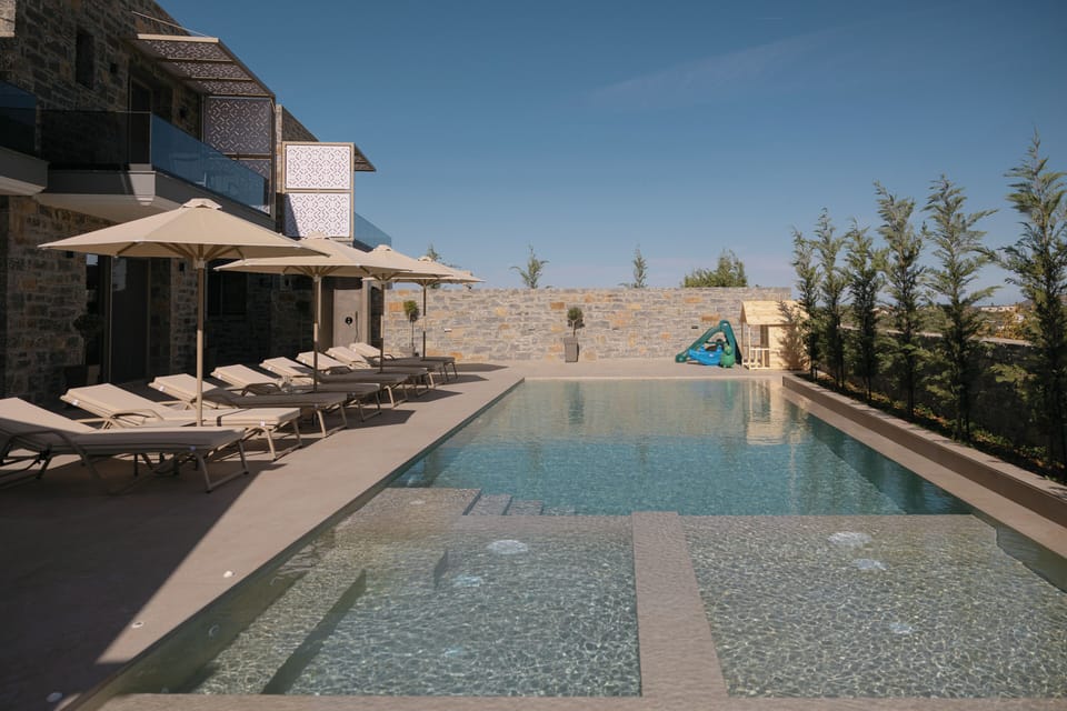 Anchor your day around the striking 100m² pool, sunlit and serene.